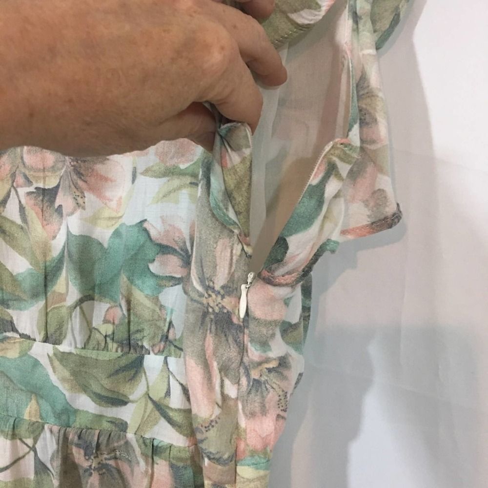 MNG Mango Hawaiian Floral Dress Size Small - Picture 3 of 5